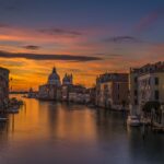 The awakening of venice during summer time.